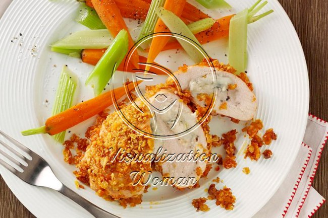 Crispy Buffalo Chicken Roll-Ups
