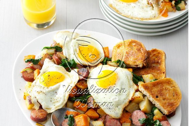 Smoked Sausage Breakfast Hash
