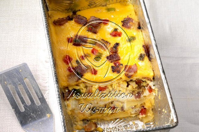 Cheesy Bacon Breakfast Lasagna