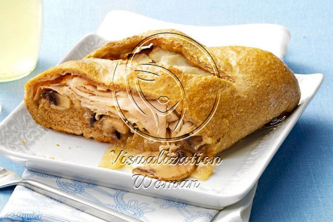 Swiss Turkey Stromboli