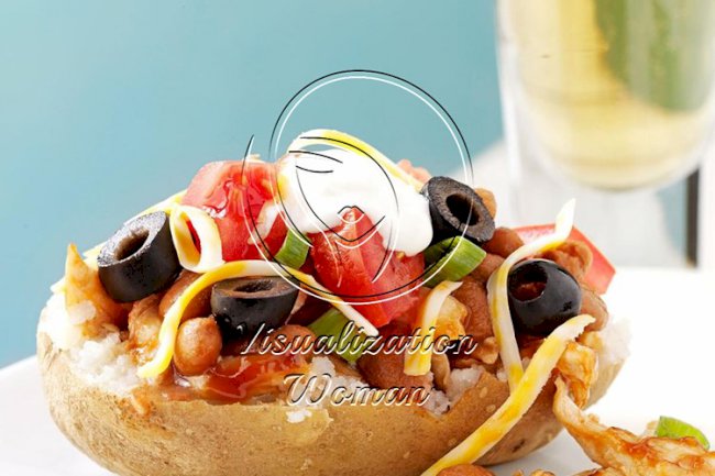 Barbecued Chicken-Stuffed Potatoes