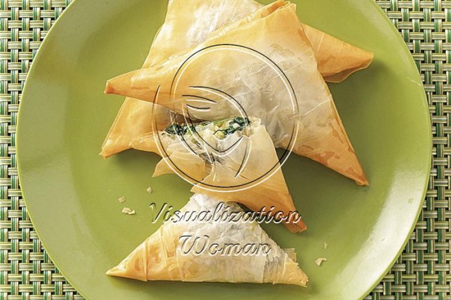 Spinach Cheese Triangles