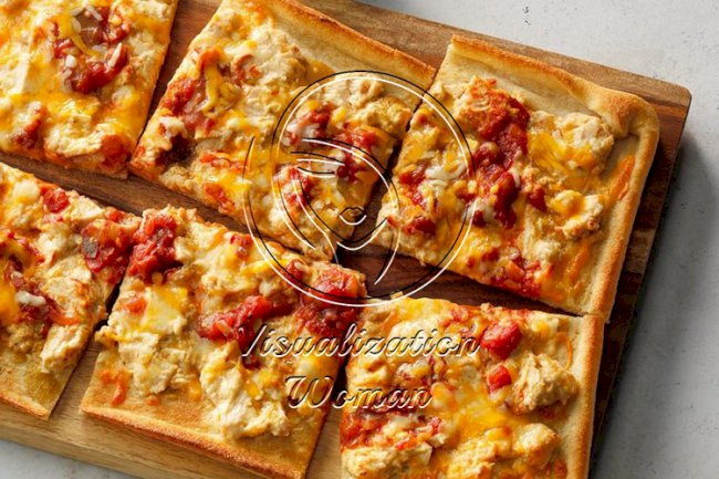 Creamy Chicken Enchilada Pizza