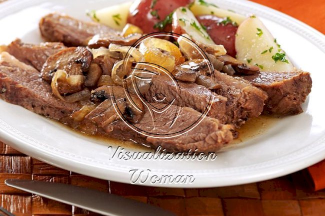 French Onion Portobello Brisket