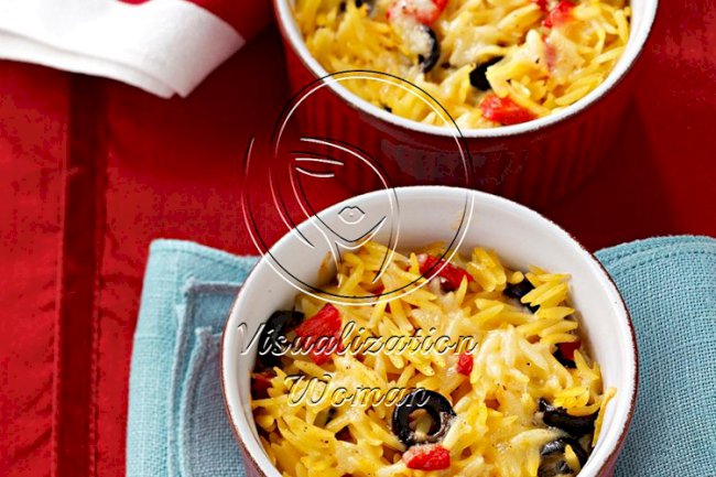 Baked Fontina Orzo