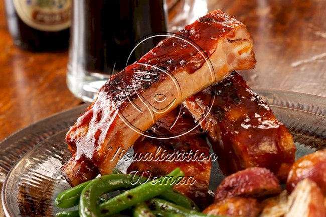 Barbecued Ribs with Beer