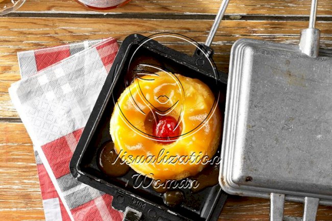 Campfire Pineapple Upside-Down Cakes