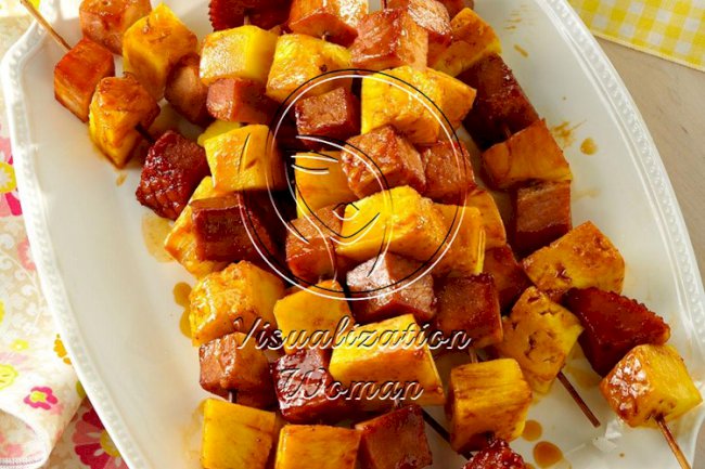 Ham & Pineapple Kabobs