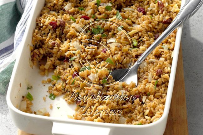 Brown Rice with Cranberries and Almonds