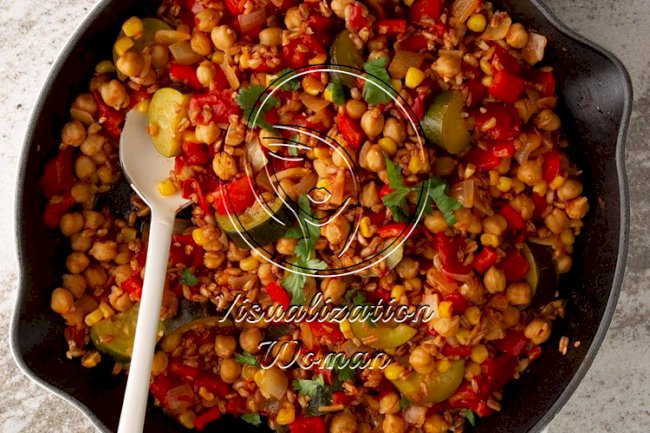 Vegetarian Farro Skillet