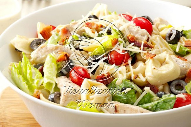Tortellini & Chicken Caesar Salad