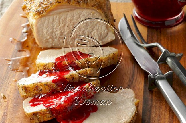 Pork Loin with Raspberry Sauce