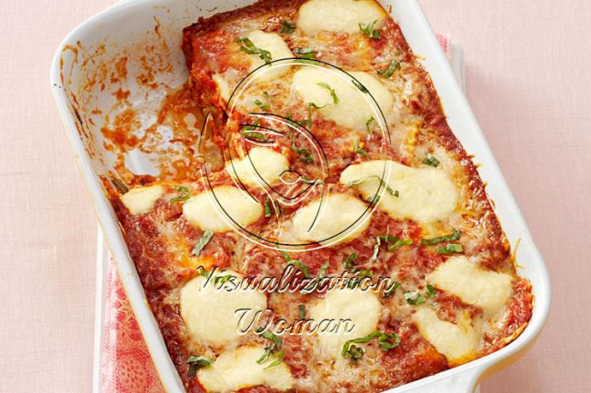 Stacked Vegetables and Ravioli