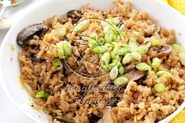 Slow-Cooker Mushroom Rice Pilaf