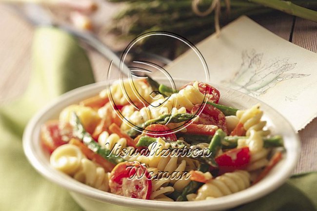 Creamy Pasta Primavera for Two
