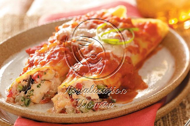 Chicken Mexican Manicotti