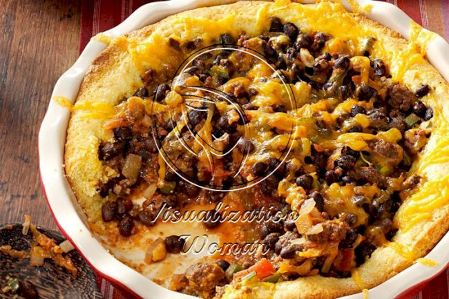 Black Bean Tamale Pie