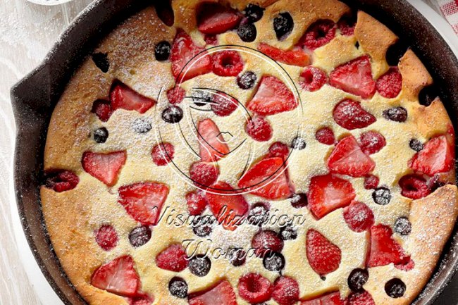 Berry Ricotta Puff Pancake