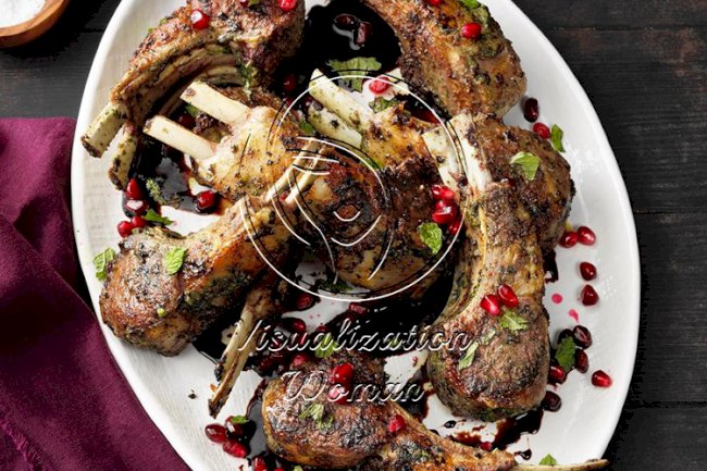 Mint-Pesto Lamb Chops