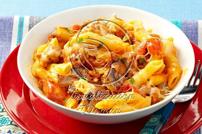 Penne & Sausage Casseroles