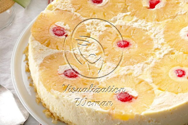 Pineapple Cheesecake-Topped Cake