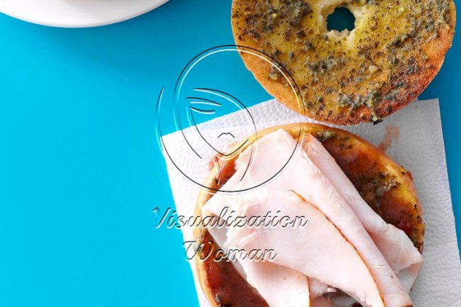 Pesto Turkey Sandwiches with Strawberry Mustard