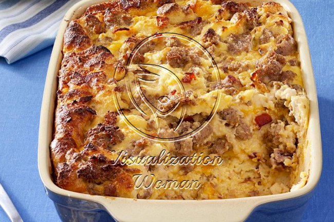 Cheese Sausage Strata