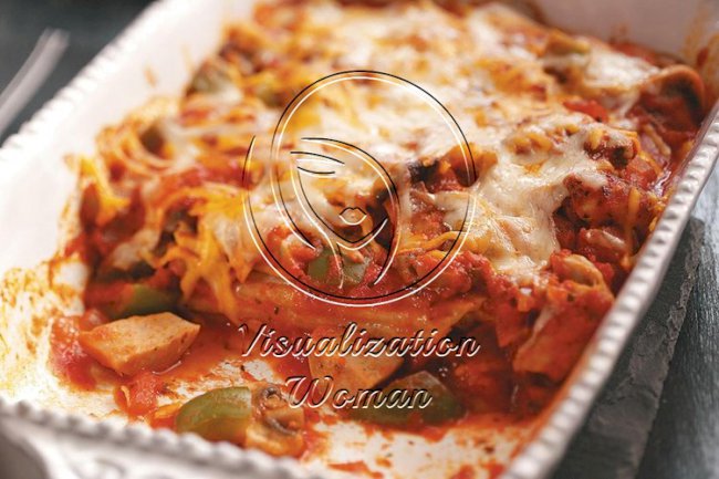 Chicken & Sausage Manicotti