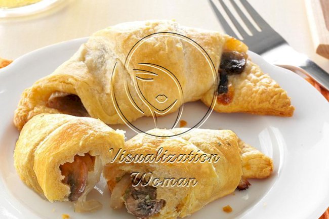 Mushroom & Onion Crescents