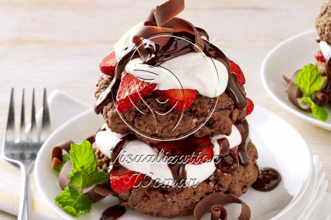 Chocolate Strawberry Shortcakes