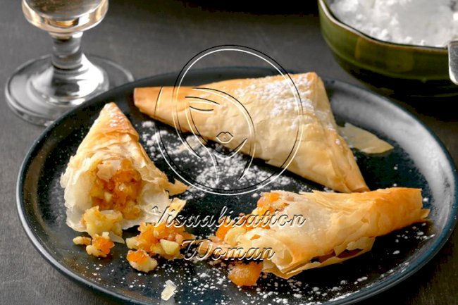 Mediterranean Apricot Phyllo Bites