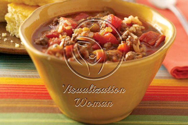 Zippy Spanish Rice Soup