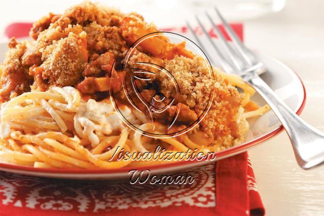 Potluck Baked Spaghetti