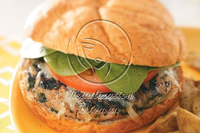 Chicken Florentine Burgers