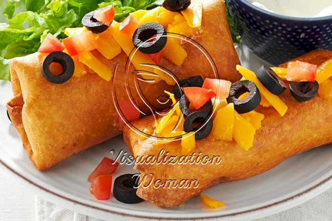 Beef and Bean Chimichangas