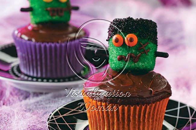 Frankenstein Cupcakes