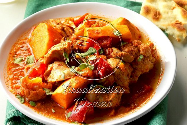 Pressure Cooker Indian-Style Chicken and Vegetables