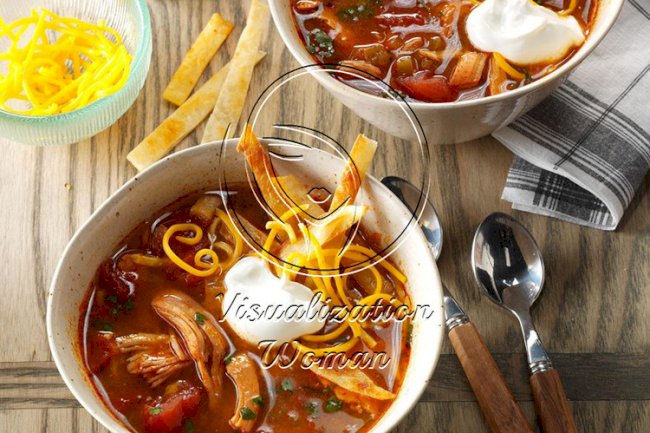 Pressure Cooker Chicken Enchilada Soup