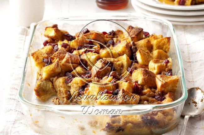 Pumpkin-Cranberry Breakfast Bake