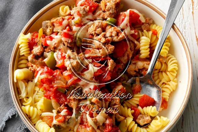 Turkey Sausage with Pasta