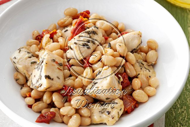 Tuscan Chicken and Beans