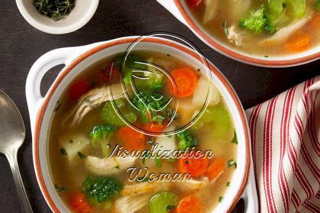 Pressure Cooker Loaded Chicken Veggie Soup