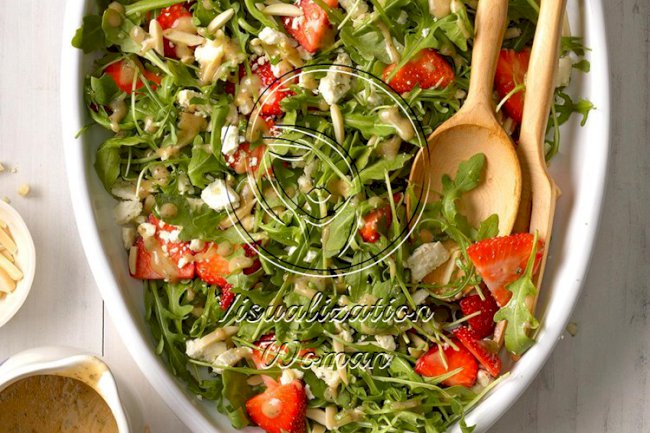 Strawberry Arugula Salad with Feta