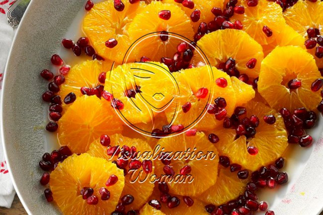 Orange Pomegranate Salad with Honey