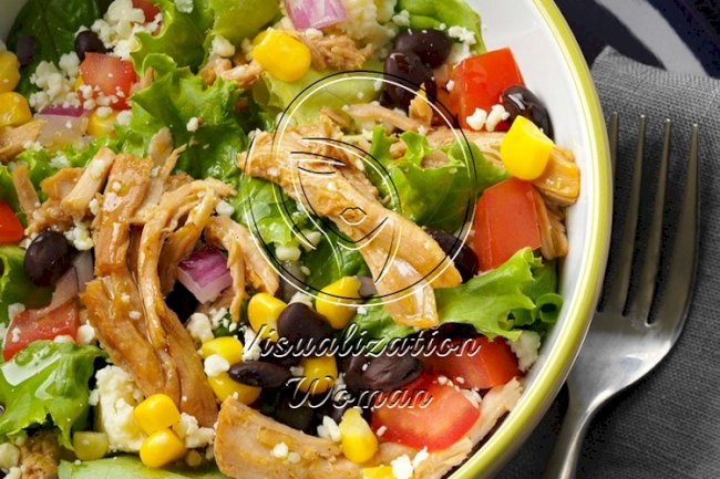 Southwest Shredded Pork Salad