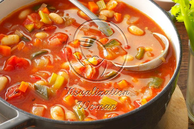 Bloody Mary Soup with Beans