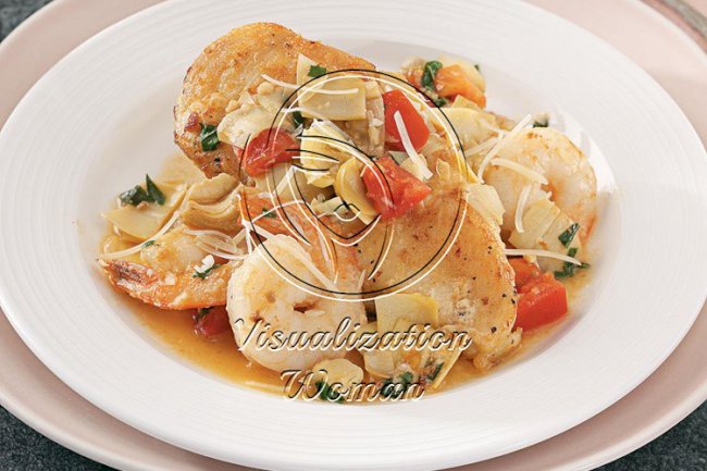 Chicken with Artichokes and Shrimp