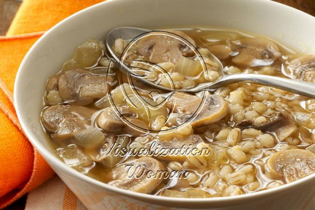 Mushroom Onion Barley Soup