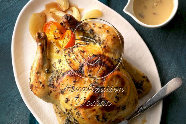 Mimosa Roasted Chicken