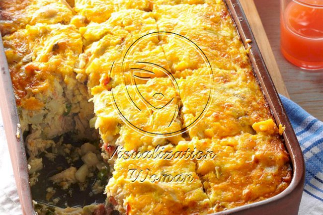 Hash Brown & Chicken Brunch Casserole